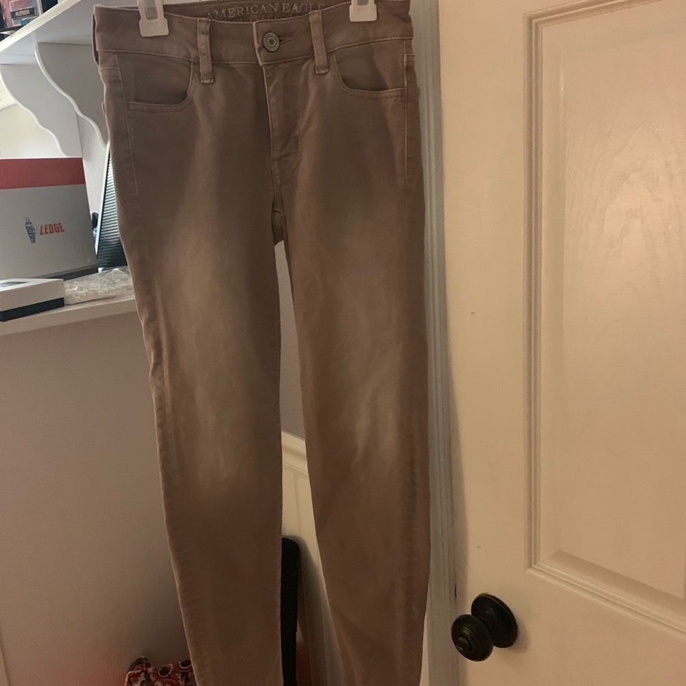 american eagle pink super stretch jeans